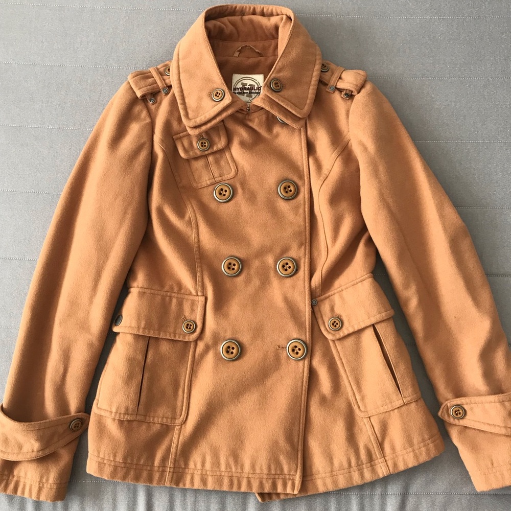 Hydraulic Double Breasted Pea Coat